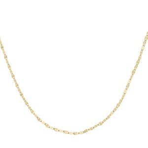 10k gold 18 Inch Mirror Link Chain